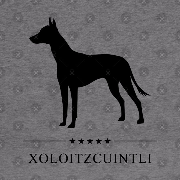 Xoloitzcuintli Black Silhouette by millersye